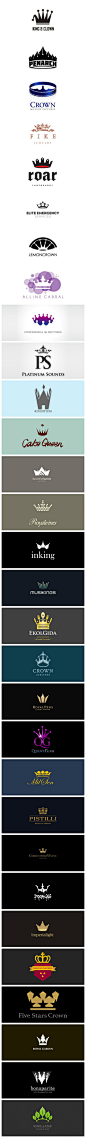 30个以皇冠为元素的logo设计 #Logo#