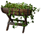 Half Barrel Planter With Stand rustic-outdoor-pots-and-planters