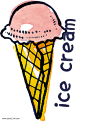 卡通手绘冰淇淋png元素