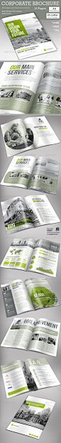 Corporate Brochure 公司宣传册商务公司手册画册模板素材源文件-淘宝网
