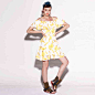 两三事品牌 香蕉大王 2014夏装欧美趣味香蕉图案荷叶吊带连衣裙-tmall.com天猫