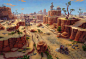 Fortnite Southwest Map: Thunder Route 99, Nathan Bachelder : Epic Games' Fortnite: A few of the many  environment designs I created for the Arid Map when it was very early in development.  Check it out in 3D  https://www.artstation.com/artwork/2XdNv
and e