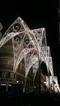 Calle Marqués de Larios is the main shopping street in Málaga, Spain. - Christmas lights