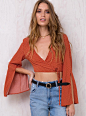 Minkpink Annabel Wrap Crop Top