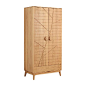 双门柜子白橡木纯实木衣柜原创设计
￥5980