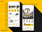 The homepage of shoes app shopping app homepage shoes shoebox ui flat design