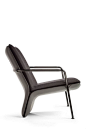 Armchair with armrests ARABESQUE | Armchair by Poltrona Frau