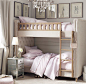 Chesterfield Upholstered Twin-Over-Twin Bunk Bed | Bunk Beds | Restoration Hardware Baby & Child: 