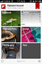 iOS 应用 Flipboard 将你的 Facebook, Twitter, Google Reader, Instagram, Flickr, Tumblr, 和 500px 的文章通过杂志的方式展示， 上下滑动以翻页，中国大陆的用户目前无法通过 App Store 下载 Flipboard， 如果你想下载该应用， 请在 iTunes 里创建一个美国地址的 Apple ID，即可下载。 估计 Flipboard 中国版将集合新浪微博， QQ 空间等中国主流社交网站。 