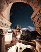 Fishermen's Bastion night ~ Budapest, Hungary. Photo by @care4art