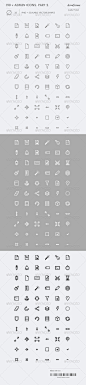 198 Minimalistic Admin Panel Icons | Part 2 - GraphicRiver Item for Sale