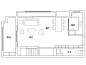 【户型图】：105平方米的现代跃层公寓