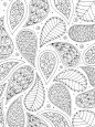 Lizzie Preston - Pattern colouring page for adults