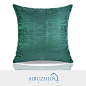 软装简约现代新中式沙发样板房墨绿深绿条纹肌理提花抱枕靠垫靠包-淘宝网