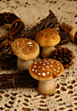 zakka森林系陶瓷蘑菇 花盆摆件 花园景观装饰摆设 场景拍照道具