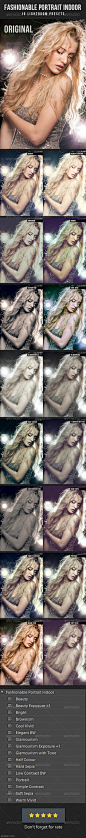 LightRoom预设 16 Fashionable Portrait Indoor Lightroom Presets