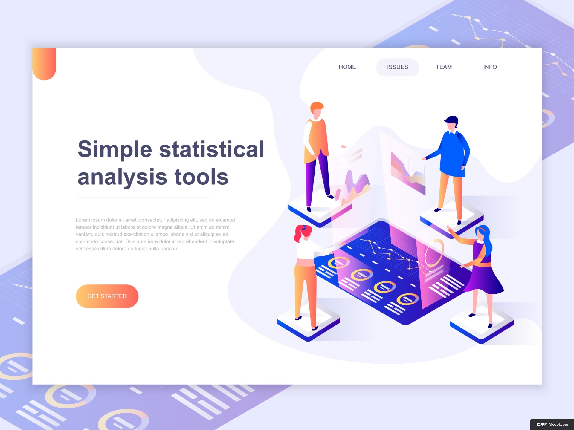 科技感 电脑科技 商务办公 扁平化 等距 设计 智能办公商务办公插画绘画 智能办公商务办公插画绘画