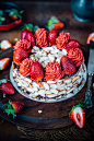 Chocolate, Almond and Strawberry Cake - Sugar et al : This winter is giving me all the reasons to bake! It is so cold in my part of town plus it’s been raining and there is very little scope for any outdoor activity. I love the sunshine especially in the 