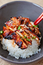 Spicy Korean Chicken - amazing and super yummy chicken with spicy Korean marinade. So easy to make, cheaper, and better than takeout | rasamalaysia.com