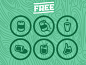 Free Icons by Noah Kinard in 40+ Fresh and Flat Icon Sets for May 2014