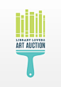 Library Lovers Art Auction Logo by The Infrantree