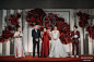 时尚中国风折扇花艺婚礼-国外案例-DODOWED