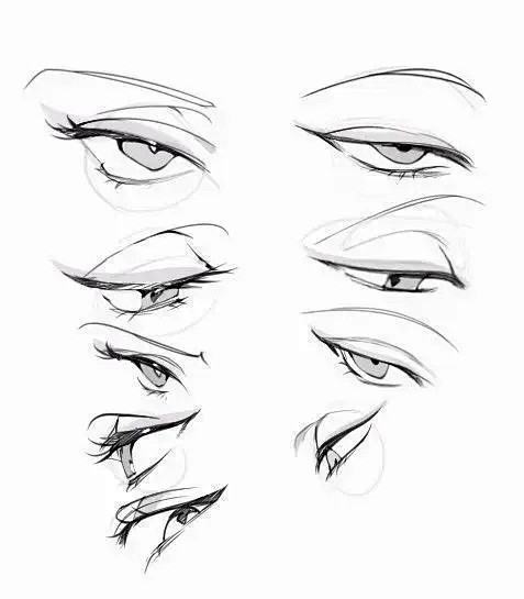 『绘画参考』多角度眼睛怎么画？眼睛的多角...