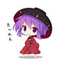 #东方project#
作者#紅シャケ#
#少名针妙丸#
1girl beni_shake bowl chibi hat japanese_clothes kimono long_sleeves looking_at_viewer obi purple_eyes purple_hair sash smile solo sukuna_shinmyoumaru touhou wide_sleeves