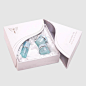化妆品包装礼盒-纸盒 (1) 护肤品套装礼盒 白色包装盒 设计 定制 批量生产