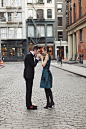 Megan and I on New Years Eve. Her in Oscar de la Renta, me in a J.Crew Tuxedo and Stubbs and Wooten velvet slippers. Snapped by Sharon Nord.