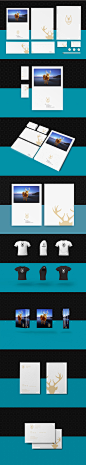 高端品牌视觉VI设计PSD模板样机贴图 公司场景 鹿 LOGO样机 手册-淘宝网
