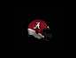 Alabama Concept football Helmet. Pays tribute to former coach, Bear Bryant while keeping a traditional look/feel