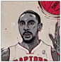 Raptors Review for Sportsnet : I was asked to illustrate four new faces to the Toronto Raptors for the "Raptors Review" in Sportsnet Magazine.