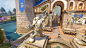 Overwatch - Blizzard World, Gaëtan Montaudouin : I had the pleasure of creating the tank and ghost academy, the pylon's crystal and the dwarf statue. I also polished and add details in the Diablo area that Philip Klevestav made. And finally, I worked on t