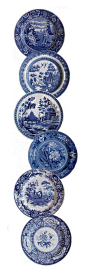 Spode ~ Blue Room Plates: