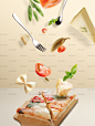 创意美食展示海报糖果马卡龙草莓蔬菜披萨慕斯蛋糕 PSD分层素材-淘宝网