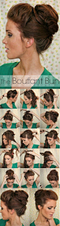 Super Easy Knotted Bun Updo and Simple Bun Hairstyle Tutorials. Someone please do this to my hair! D: