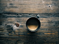 Black Ceramic Mug Filled With Brown Coffee