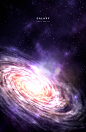 旋涡星系 星空 自然风景 太空海报设计PSD tid291t000626