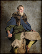 Modern Viking - in traditional clothes. Real reenacted. Photo Jim Lyngvild: 