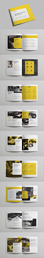 Minimal Square Brochure vol 2 — InDesign INDD #8x8 #creative • Download ➝ https://graphicriver.net/item/minimal-square-brochure-vol-2/19408752?ref=pxcr