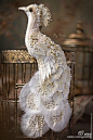 来自莫斯科的布偶艺术家朱莉娅制作的栩栩如生的鸟类胸针
