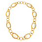 VAN CLEEF & ARPELS Pearl and Gold Bamboo Necklace