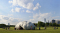 head in the clouds: a plastic bottle pavilion by studioKCA