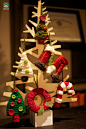 多款可爱漂亮的纸板圣诞树DIY创意图片