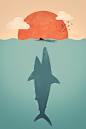 Shark Attack  Art Print