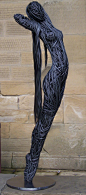 雕塑家Richard Stainhorp花了20年的时间，使用电线去雕塑人体，这些作品美到摄人魂魄…… ​​​​