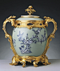 Pot-pourri Vase: Jingdezhen, Jiangxi Province, China Creation Date: 1740 Materials:  Porcelain and gilt bronze: In the Royal Collection