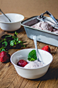 Strawberry Mint Ice Cream