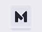 M - Initial Personal Logo shadow grid logo grid icon design icon vibrant ui gradient personal logo monogram logo monogram m logodesign logotype logo